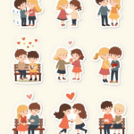 Valentine’s Day & Love - Sticker Sheet v18